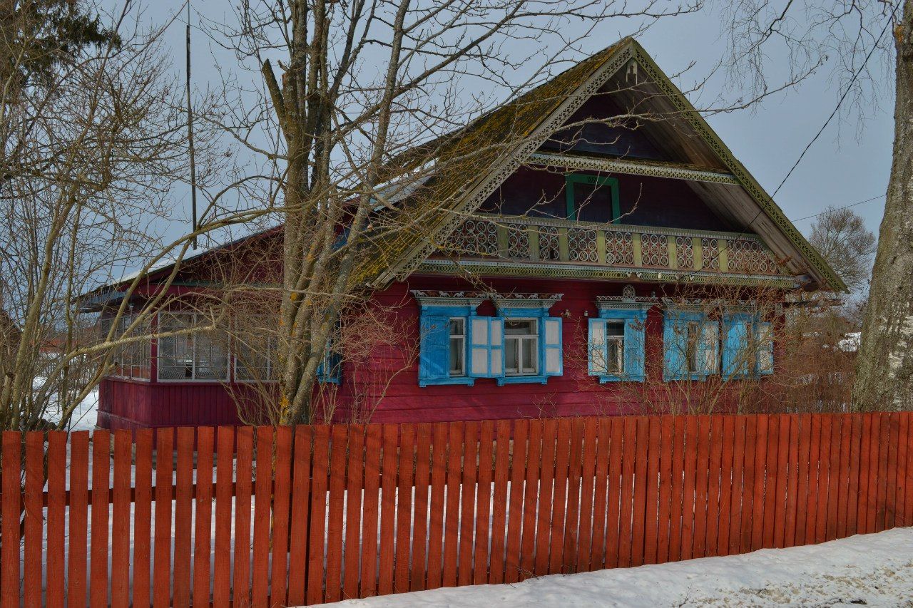 Старообрядческие дома в деревне Лампово